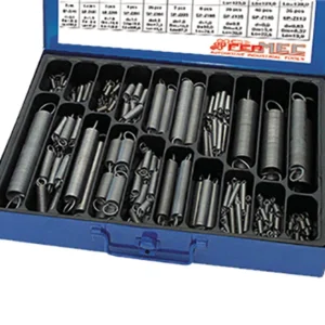 SET 340 PEZZI, MOLLE TRAZIONE, CASSETTA METALLICA Fermec FM957-430