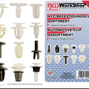 Set 345 clip automotive Bgs Fermec BGS9051 Peugeot Mercedes Volvo Citroen Audi Renault Fiat