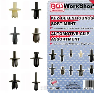 Set 350 clip automotive Bgs Fermec BGS9045 Ford Volvo Mercedes Peugeot Gm Vw