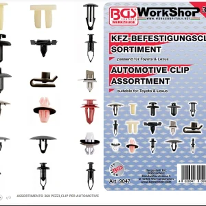 Set 360 clip automotive Bgs Fermec BGS9047 Nissan Toyota
