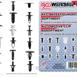 Set 415 clip automotive Bgs Fermec BGS9041 Ford Nissan Gm Mazda