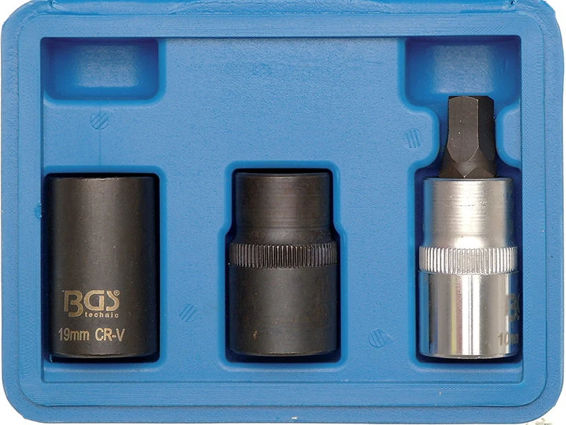 SET BUSSOLE PENTAGONALI DA 3 PEZZI, ATTACCO 1/2” BGS1112