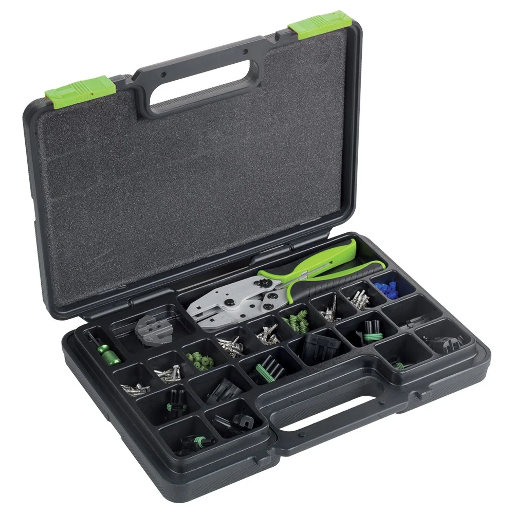 SET CONNETTORI WEATHER-PAC + PINZA AGGRAFFATRICE Fasano FG 185/S190