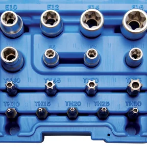 SET 17 PEZZI, BUSSOLE E INSERTI TORX BGS5023