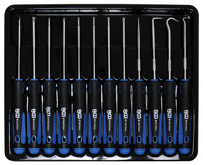 SET 12 PEZZI, CACCIAVITE E GANCI DI PRECISIONE BGS8833