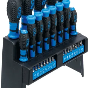 SET 29 PEZZI, CACCIAVITI SUPPORTO PLASTICA BGS6825