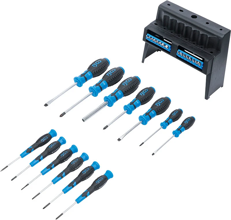 SET 29 PEZZI, CACCIAVITI SUPPORTO PLASTICA BGS6825