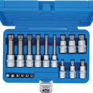 SET 18 PEZZI, CHIAVI BUSSOLA ATTACCO 1/4” E 1/2”, XZN BGS5172