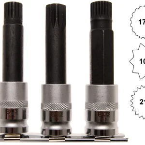 SET 3 PEZZI, CHIAVI BUSSOLA SPECIALI PER VITI DI SICUREZZA CERCHI BMW BGS5285