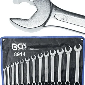 SET 13 PEZZI CHIAVI COMBINATE CON EFFETTO CRICCHETTO 8 - 21 MM BGS8914