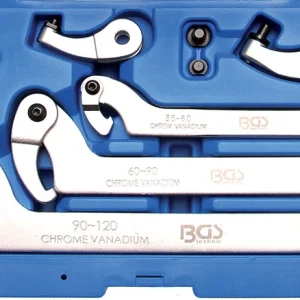SET 8 PEZZI, CHIAVI SETTORE SNODATE 35 - 120 MM BGS8542