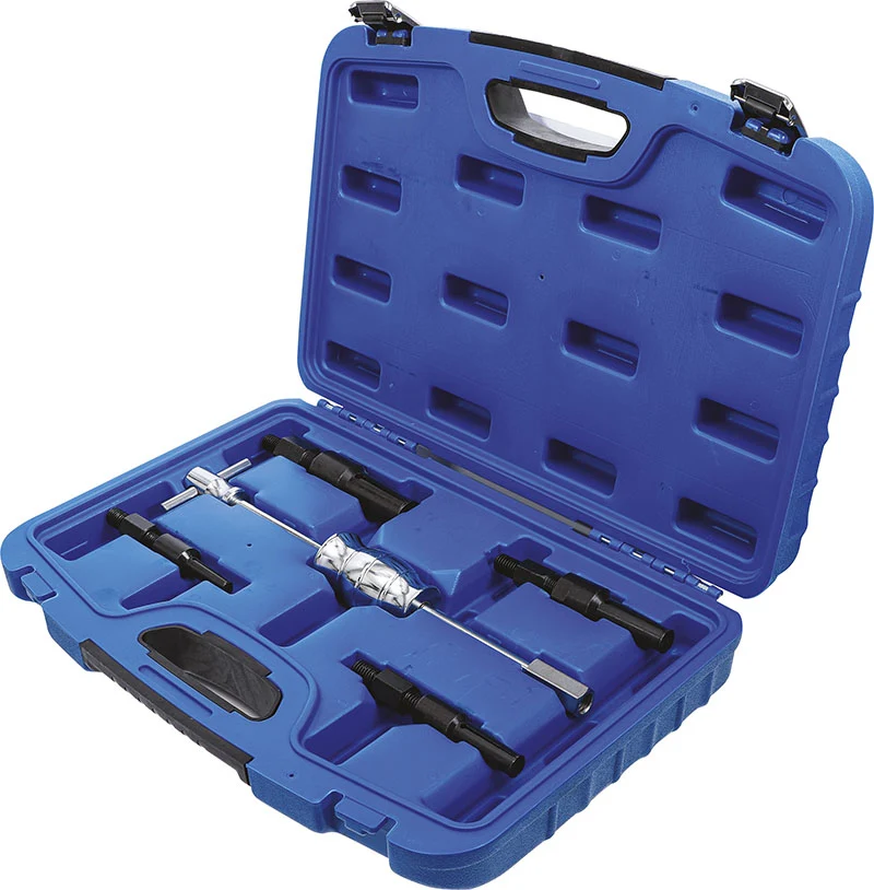 SET 5 PEZZI, ESTRATTORI PER CUSCINETTI FORI CIECHI, CON MARTELLO MASSA BATTENTE BGS70107