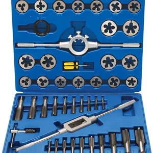 SET 45 PEZZI, MASCHI E FILIERE, ACCIAIO AL TUNGSTENO BGS1893
