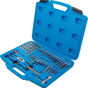 SET 56 PEZZI, MASCHI E FILIERE, MISURE POLLICI BGS70105