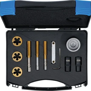 SET 12 PEZZI, MASCHI E FILIERE PER MOZZI E DADI RUOTA BGS71039