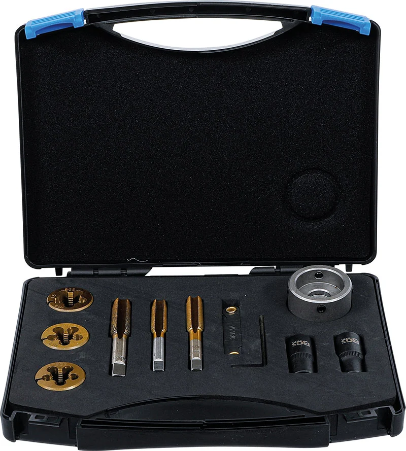 SET 12 PEZZI, MASCHI E FILIERE PER MOZZI E DADI RUOTA BGS71039