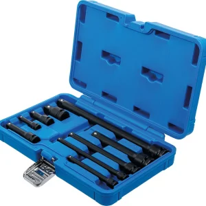 SET 9 PEZZI, PROLUNGHE IMPACT,1/4" - 3/8" - 1/2" BGS25145
