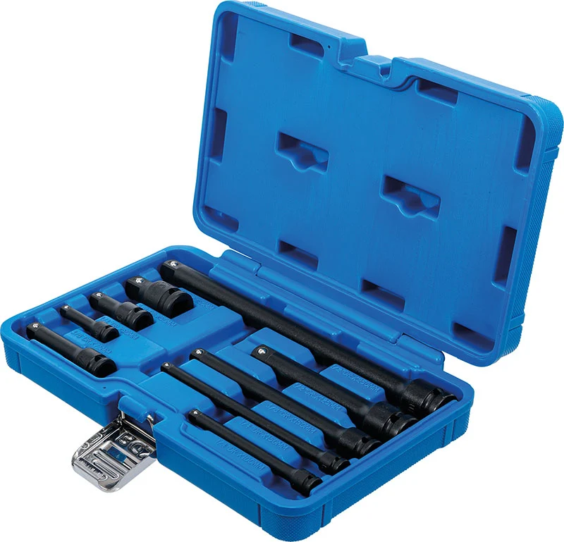 SET 9 PEZZI, PROLUNGHE IMPACT,1/4" - 3/8" - 1/2" BGS25145