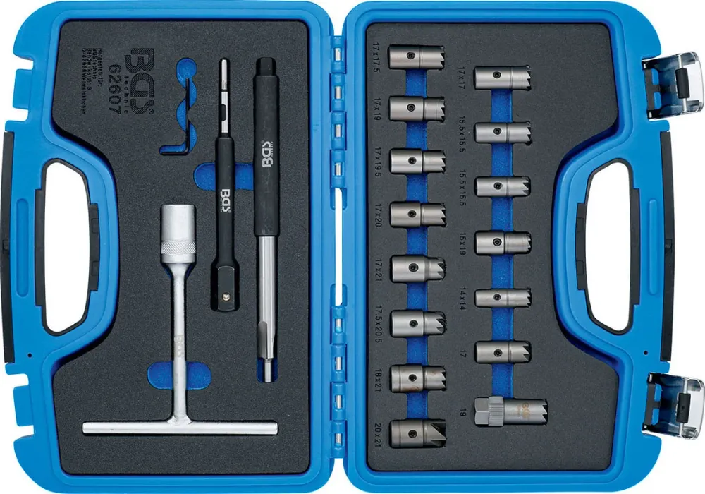SET 19 PEZZI, TAGLIERINE PER LE GUARNIZIONI DI TENUTA INIETTORE BGS62607