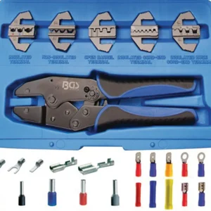 SET PINZE CRIMPARE CON 5 COPPIE DI GANASCE BGS1410