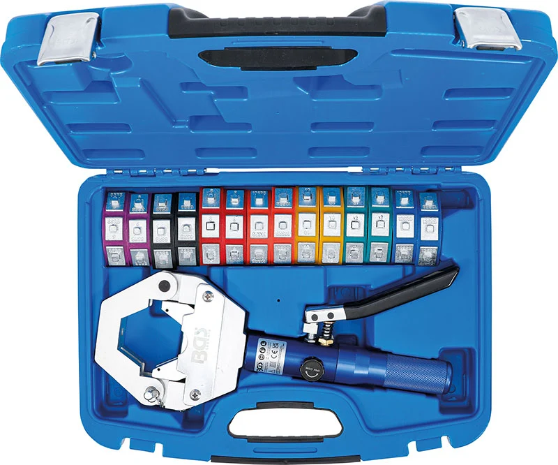 SET DI PINZE CRIMPARE IDRAULICHE, PER CONNESSIONI PRESSIONE SU TUBI FLESSIBILI BGS72093