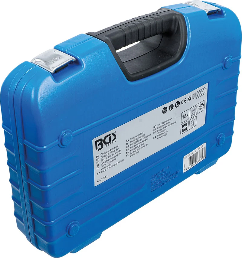 SET DI PINZE CRIMPARE IDRAULICHE, PER CONNESSIONI PRESSIONE SU TUBI FLESSIBILI BGS72093