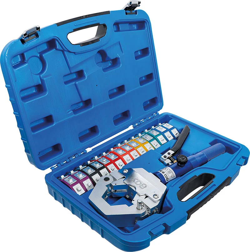 SET DI PINZE CRIMPARE IDRAULICHE, PER CONNESSIONI PRESSIONE SU TUBI FLESSIBILI BGS72093
