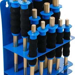 SET 12 PUNTERUOLI BULINI E SCALPELLI PIATTI BGS74596