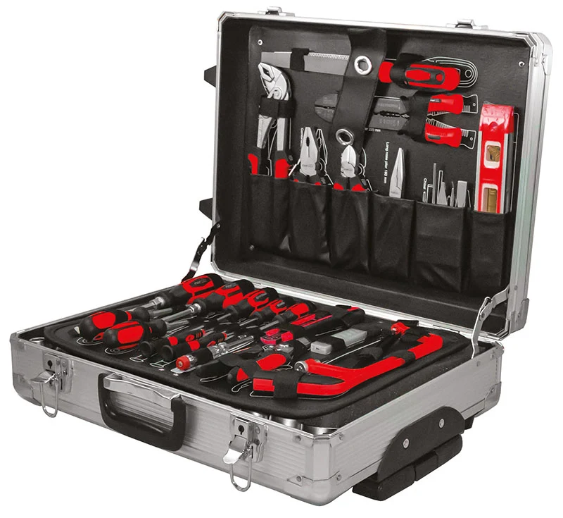 VALIGETTA-TROLLEY ALLUMINIO 159 PEZZI, IDEALE PER ASSISTENZA E MANUTENZIONE Fermec FM53159
