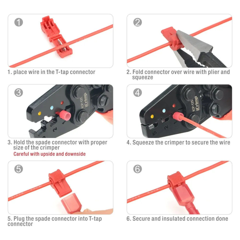 Conectores de fio T-Tap TTS-120 120 peças