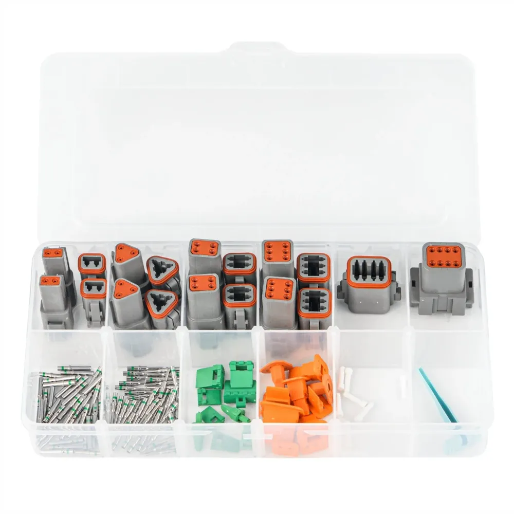 Kit de Conectores DT KIT-125 125 peças inclui 2, 3, 4, 6, 8 Caixas e Terminais Selados de Pino e Soquete, para Calibre 20-14