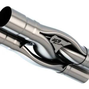 Borla Universal Hydroformed Switchfire X-Pipe 3in ID 3in OD Outlets W/O Notches